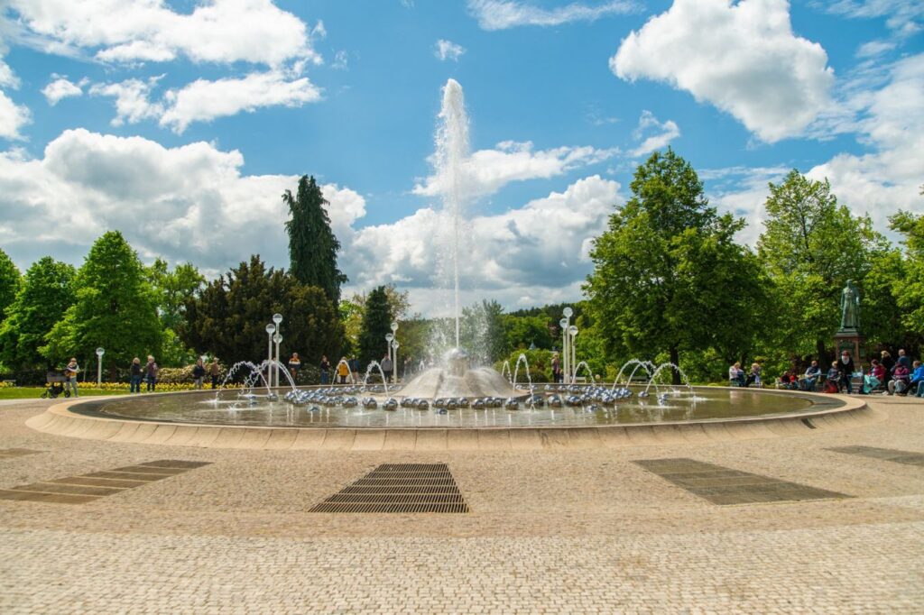 Rekonstrukce zpívající fontány, Mariánské Lázně